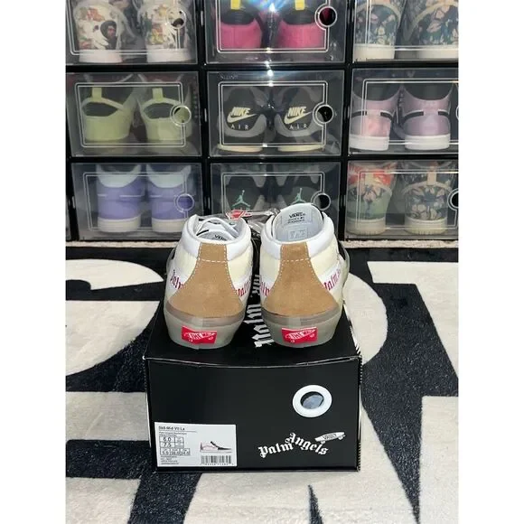 Vans x Palm Angels Sk8-Mid VLT LX Black Sneakers Unisex Size 6M/7.5W - Picture 3 of 3